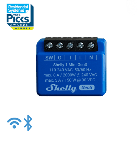 Shelly 1 Mini Gen 3 Smart Relay Switch